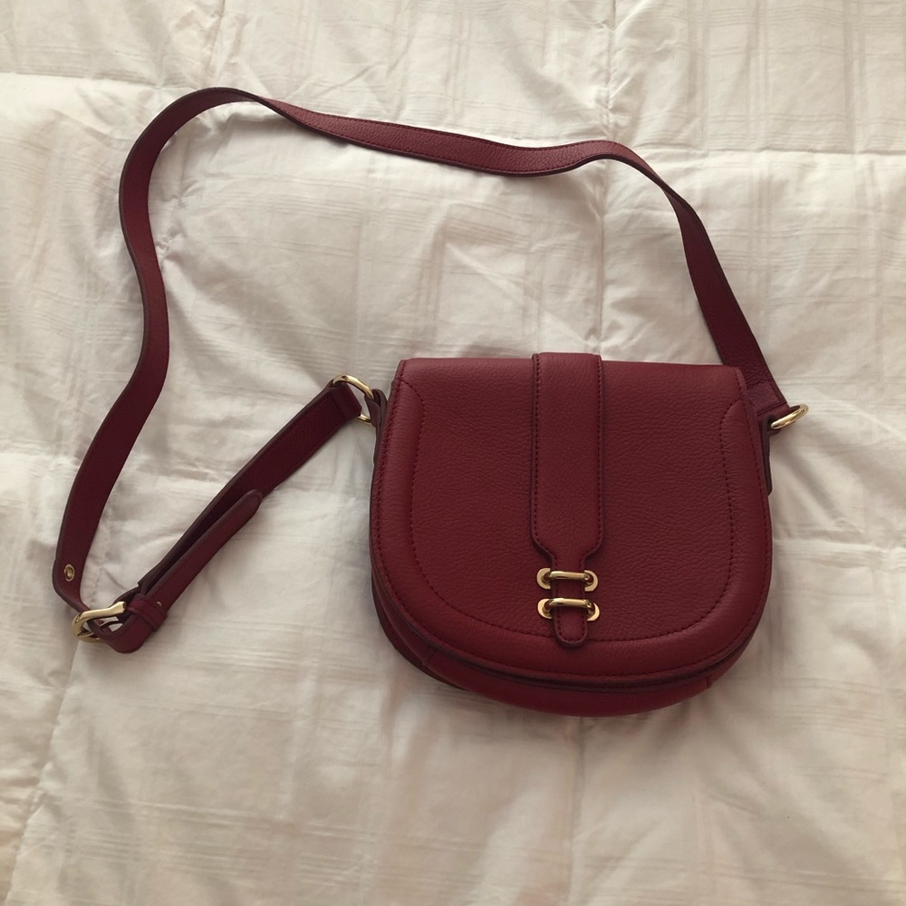 Banana Republic Red Leather crossbody bag